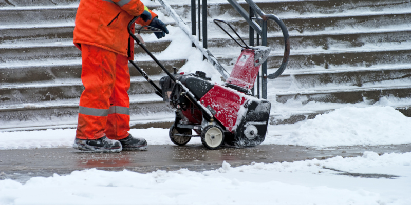 snow removal from a commercial setting is no simple task